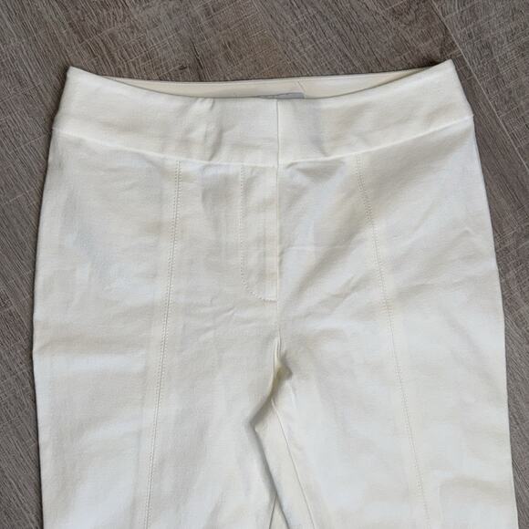 DEREK LAM 10 CROSBY Soft White Lucia Front Slit Trousers Women’s - Picture 6 of 12